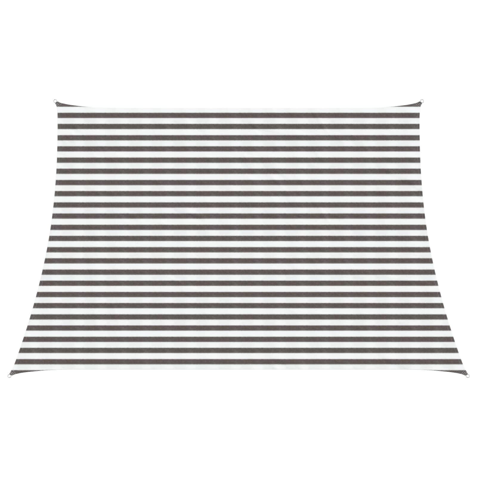 Sonnensegel Hellgrau und Weiß 4 / 5 x 3 m HDPE
