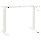 Schreibtisch Weiß und Natur 120 x 60 cm Massivholz Eiche