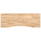 Schreibtisch Weiß und Natur 140 x 60 cm Massivholz Eiche