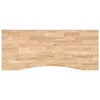 Schreibtisch Schwarz und Natur 120 x 60 cm Massivholz Eiche