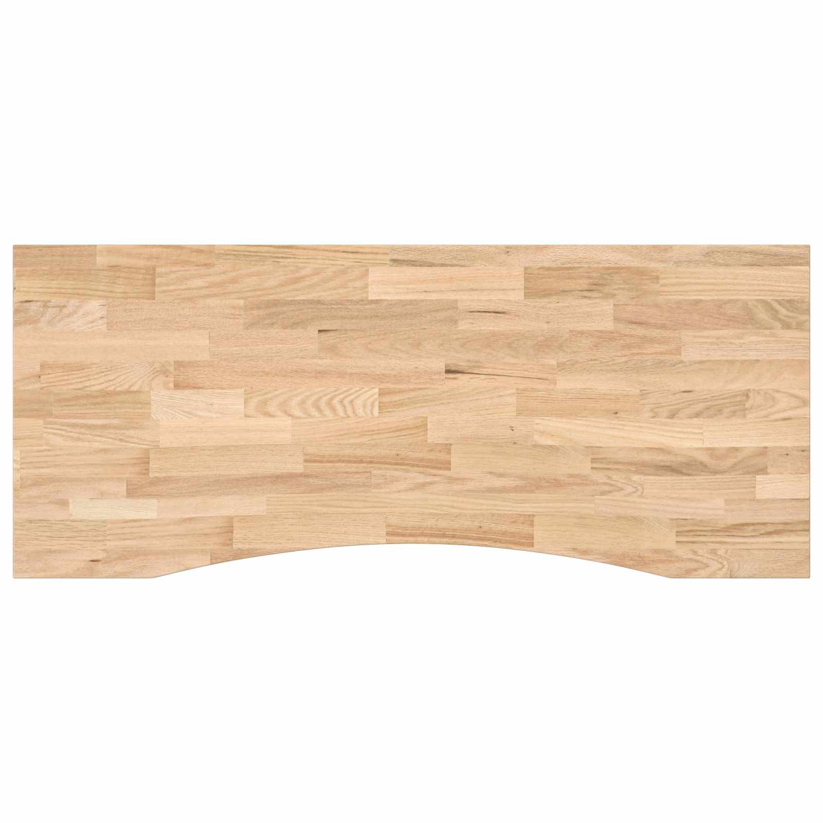 Schreibtisch Schwarz und Natur 120 x 60 cm Massivholz Eiche