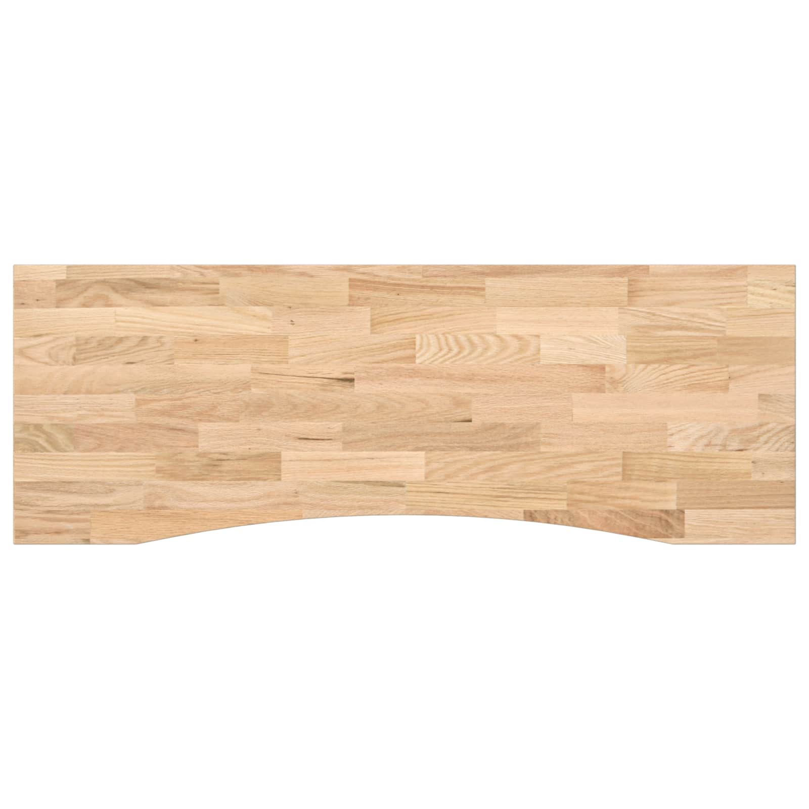Schreibtisch Schwarz und Natur 140 x 60 cm Massivholz Eiche
