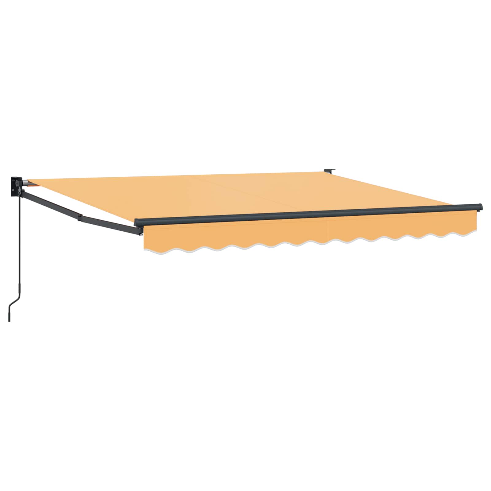 Einziehbare Markise Sand 3 x 2 m 100% Polyester und Aluminium