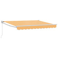 Einziehbare Markise Sand 4 x 2 m 100% Polyester und Aluminium