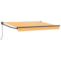 Einziehbare Markise Sand 4 x 2 m 100% Polyester und Aluminium