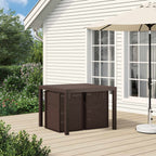 Garten Esszimmerstühle 2 pcs Braun PP