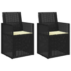 Garten Esszimmerstühle 2 pcs Anthrazit und Creme PP