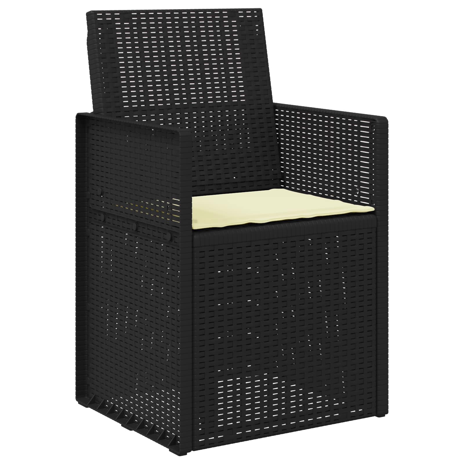 Garten Esszimmerstühle 2 pcs Anthrazit und Creme PP
