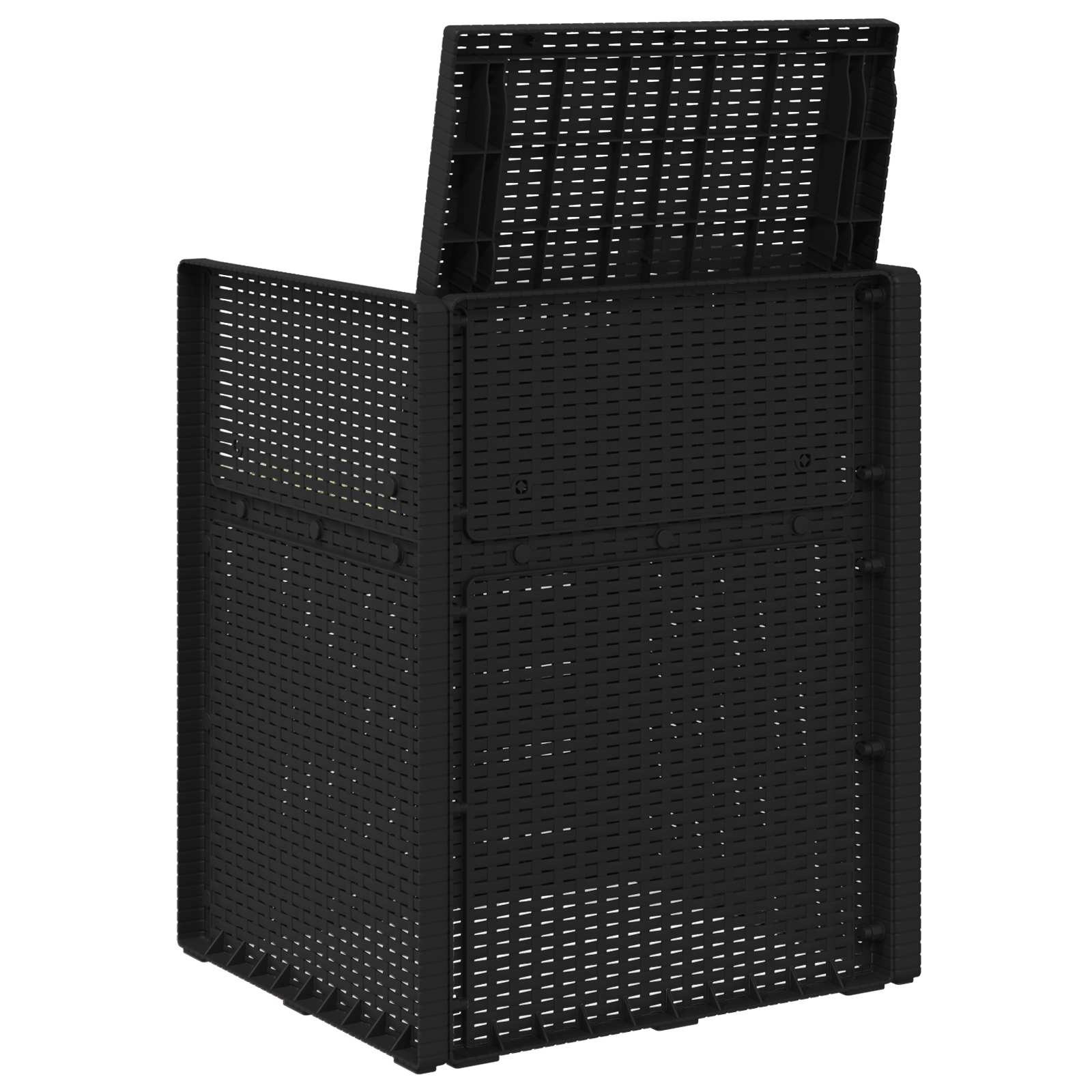 Garten Esszimmerstühle 2 pcs Anthrazit und Creme PP