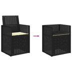 Garten Esszimmerstühle 2 pcs Anthrazit und Creme PP