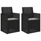 Garten Esszimmerstühle 2 pcs Anthrazit und Hellgrau PP