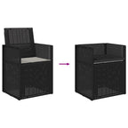 Garten Esszimmerstühle 2 pcs Anthrazit und Hellgrau PP