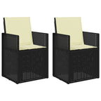 Garten Esszimmerstühle 2 pcs Anthrazit und Creme PP