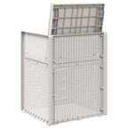 Garten Esszimmerstühle 2 pcs Weiß und Creme PP