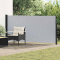 Ausziehbares Seitenmarkise Grau 300 x 170 cm Polyester