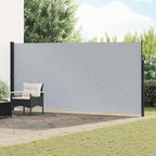 Ausziehbares Seitenmarkise Grau 300 x 200 cm Polyester