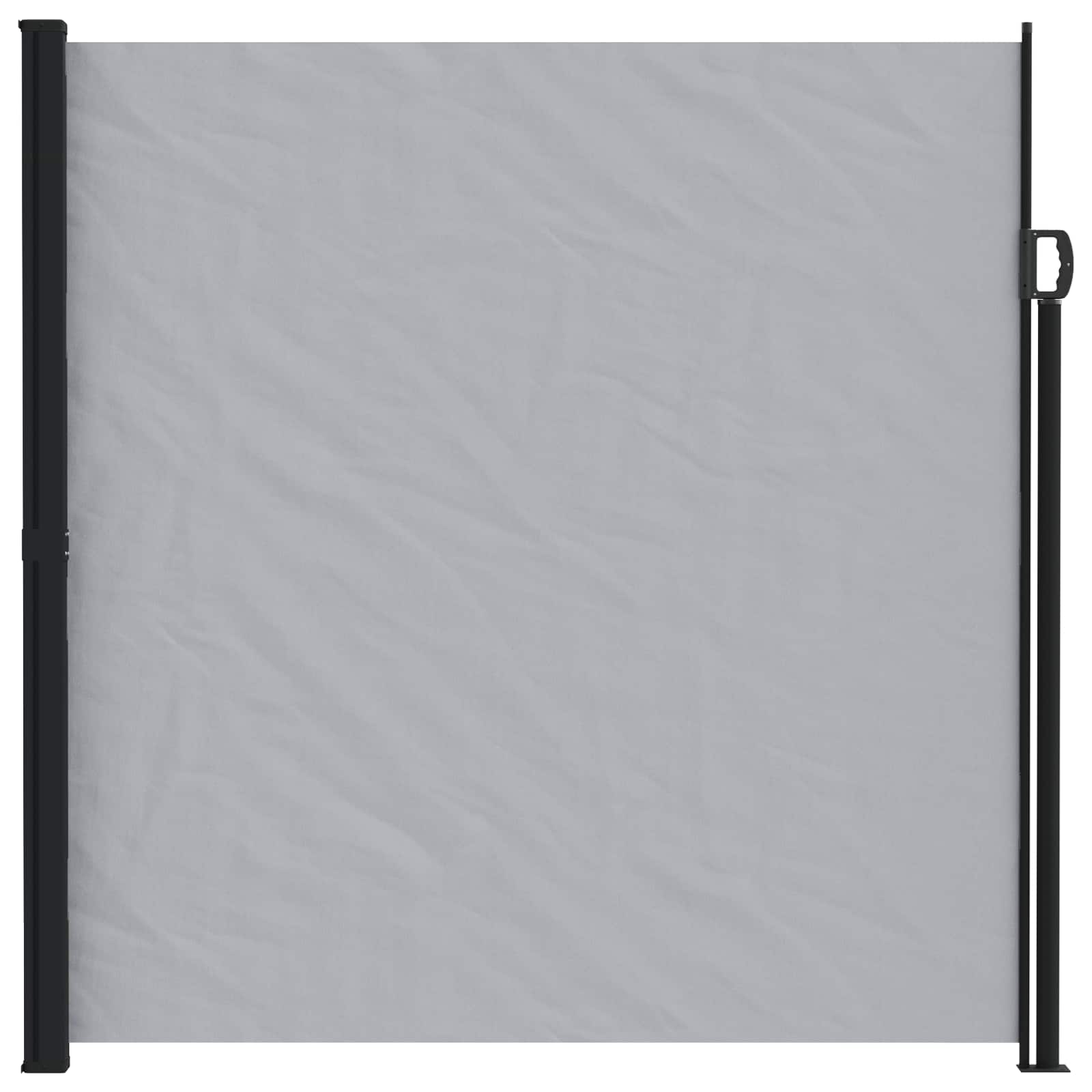 Ausziehbares Seitenmarkise Grau 300 x 200 cm Polyester