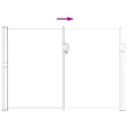 Ausziehbares Seitenmarkise Sand 500 x 120 cm Polyester