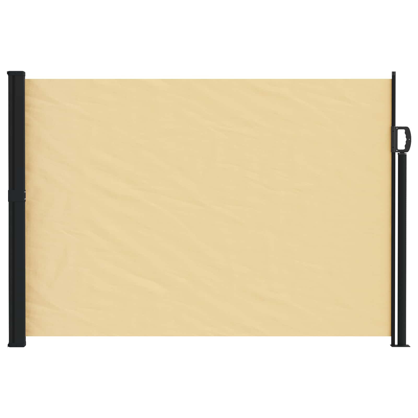 Ausziehbares Seitenmarkise Sand 600 x 160 cm Polyester