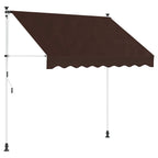 Manuell einziehbare Markise Braun 350 cm