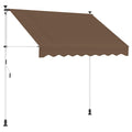 Manuell einziehbare Markise Taupe 100 cm