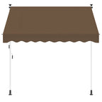 Manuell einziehbare Markise Taupe 100 cm