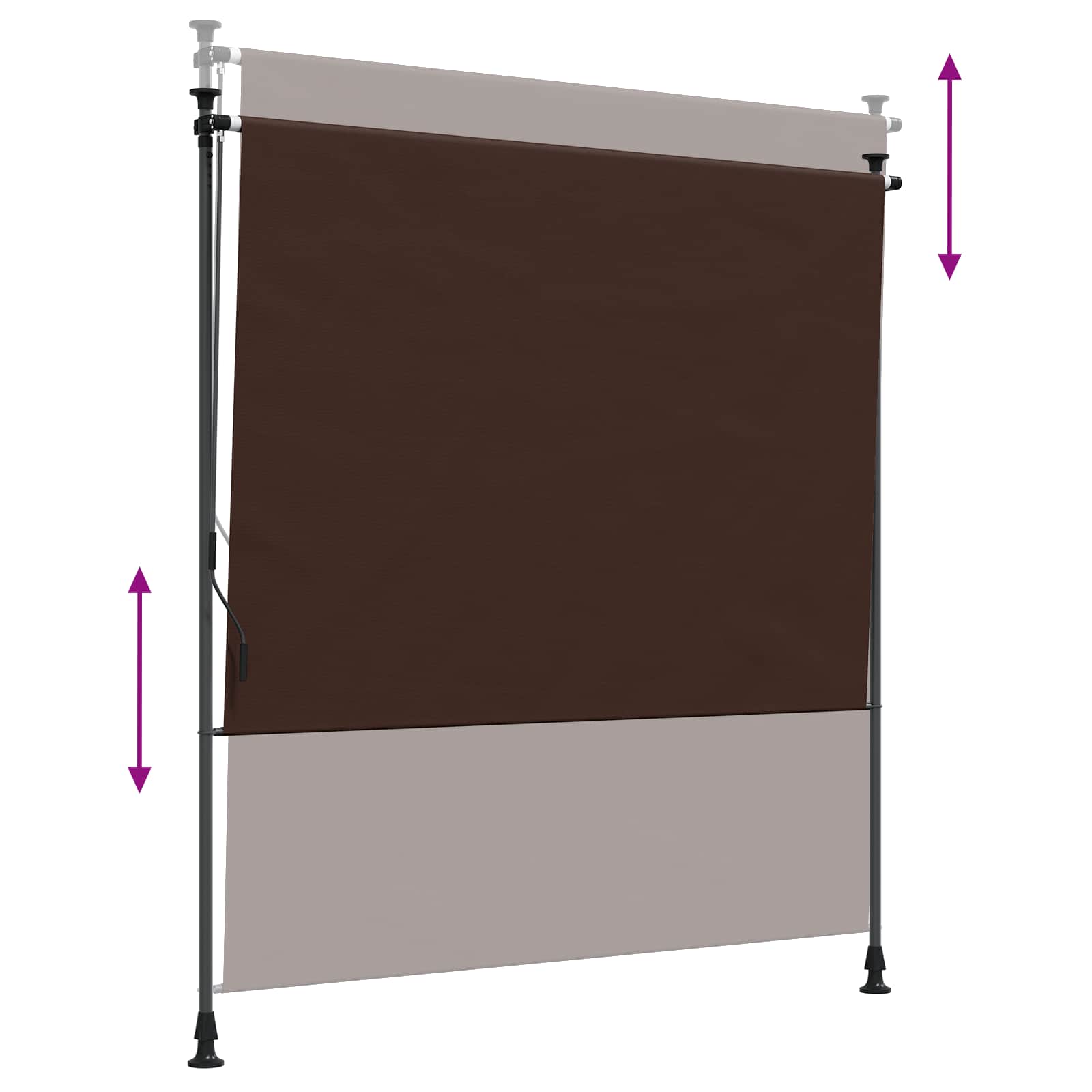 Outdoor Rollo Braun 100 x 270 cm