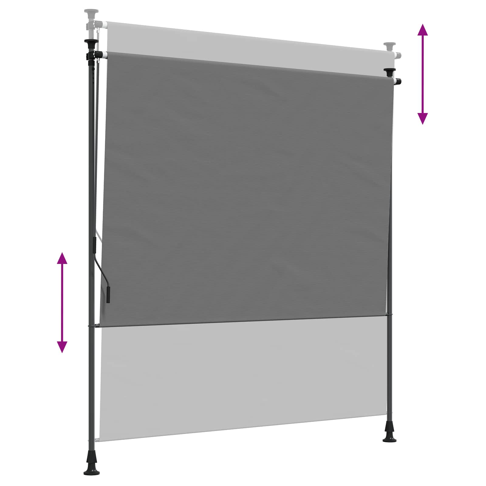 Outdoor Rollo Hellgrau 200 x 270 cm