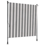 Outdoor Rollo Anthrazit und Weiß 100 x 270 cm