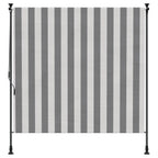 Outdoor Rollo Anthrazit und Weiß 100 x 270 cm
