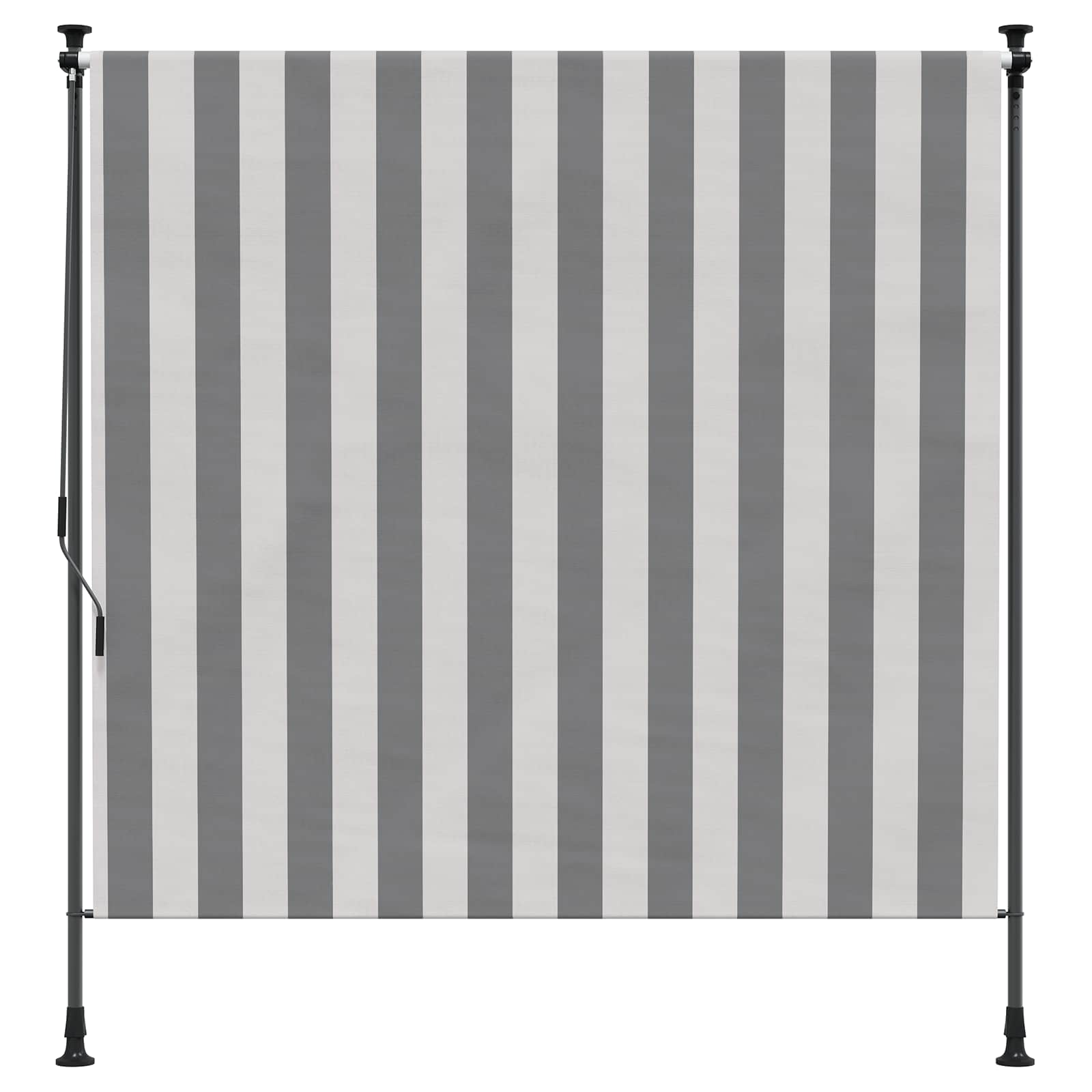 Outdoor Rollo Anthrazit und Weiß 120 x 270 cm