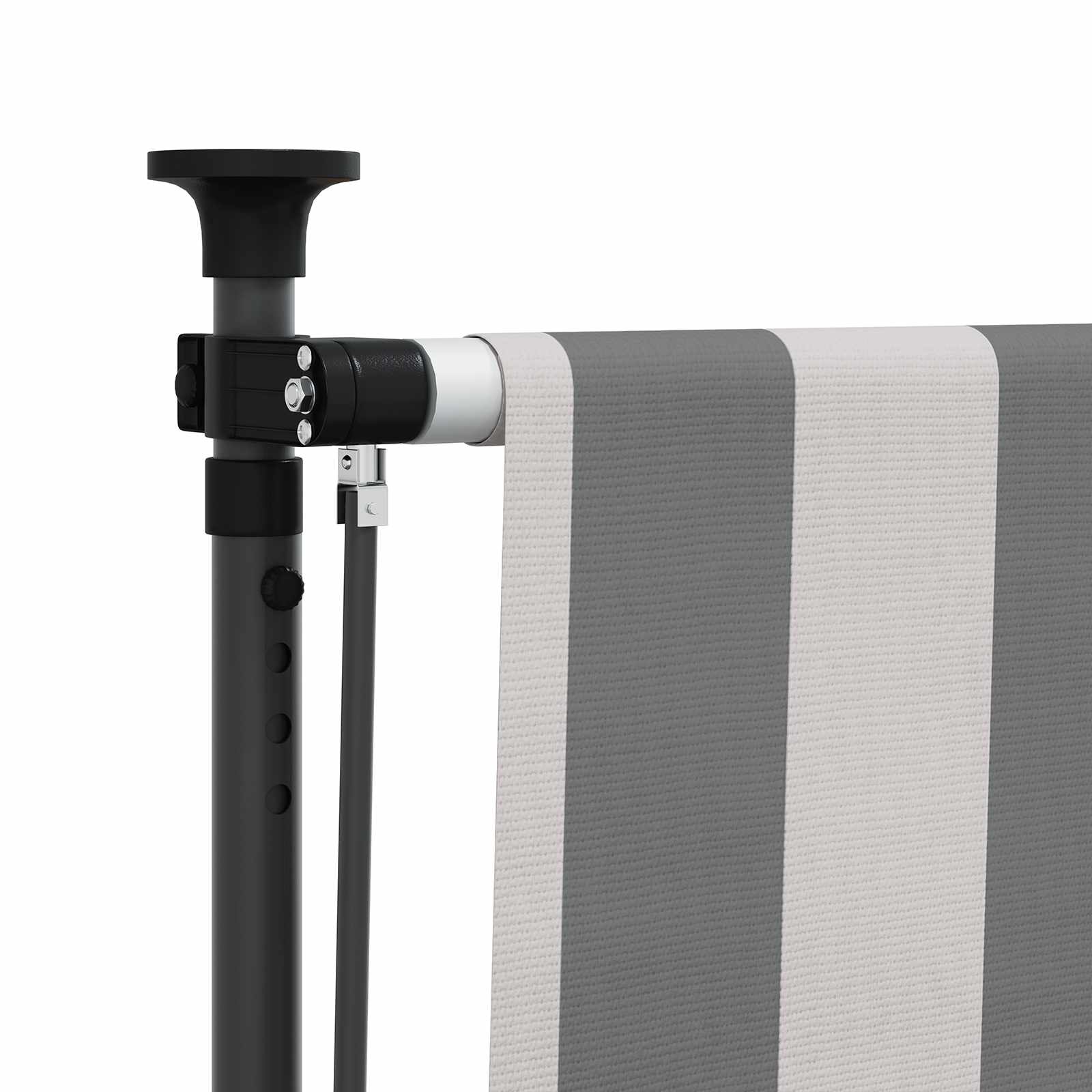 Outdoor Rollo Anthrazit und Weiß 200 x 270 cm