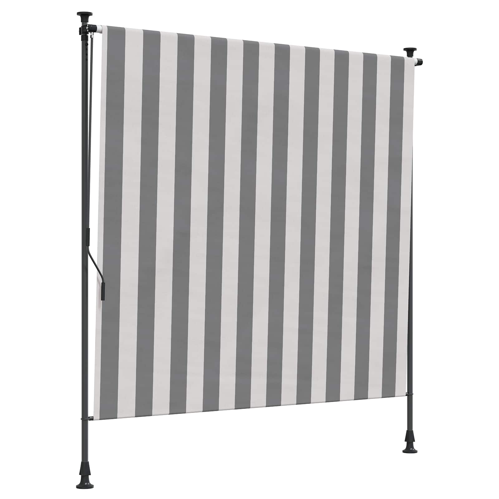 Outdoor Rollo Anthrazit und Weiß 200 x 270 cm