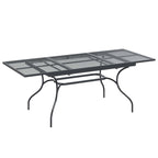 Garten Essgruppe 7 pcs Anthrazit 212 x 90 x 76 cm