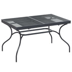 Garten Essgruppe 7 pcs Anthrazit 212 x 90 x 76 cm