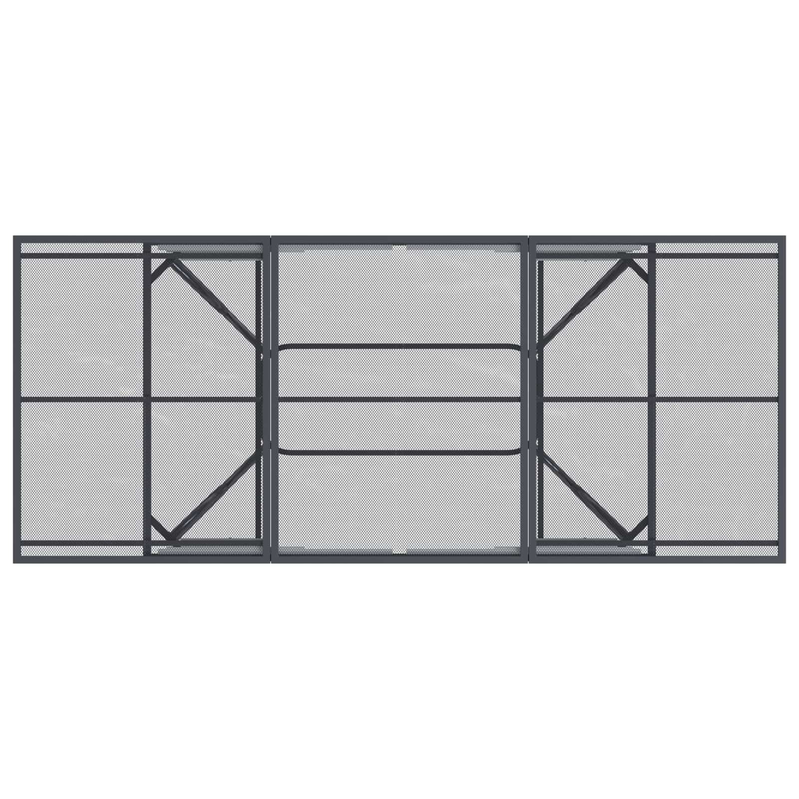 Garten Essgruppe 7 pcs Anthrazit 212 x 90 x 76 cm