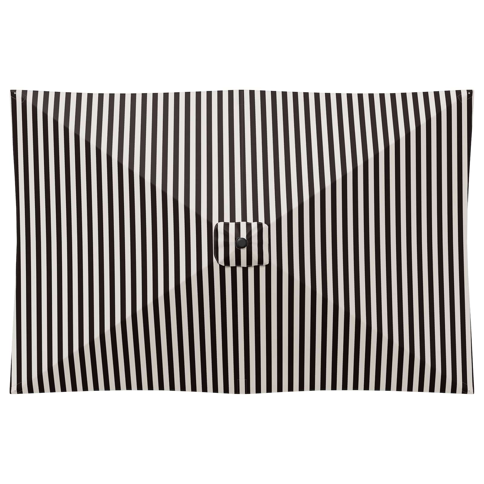 Garten-Sonnenschirm 200 x 300 cm Polyester Rechtwinklig