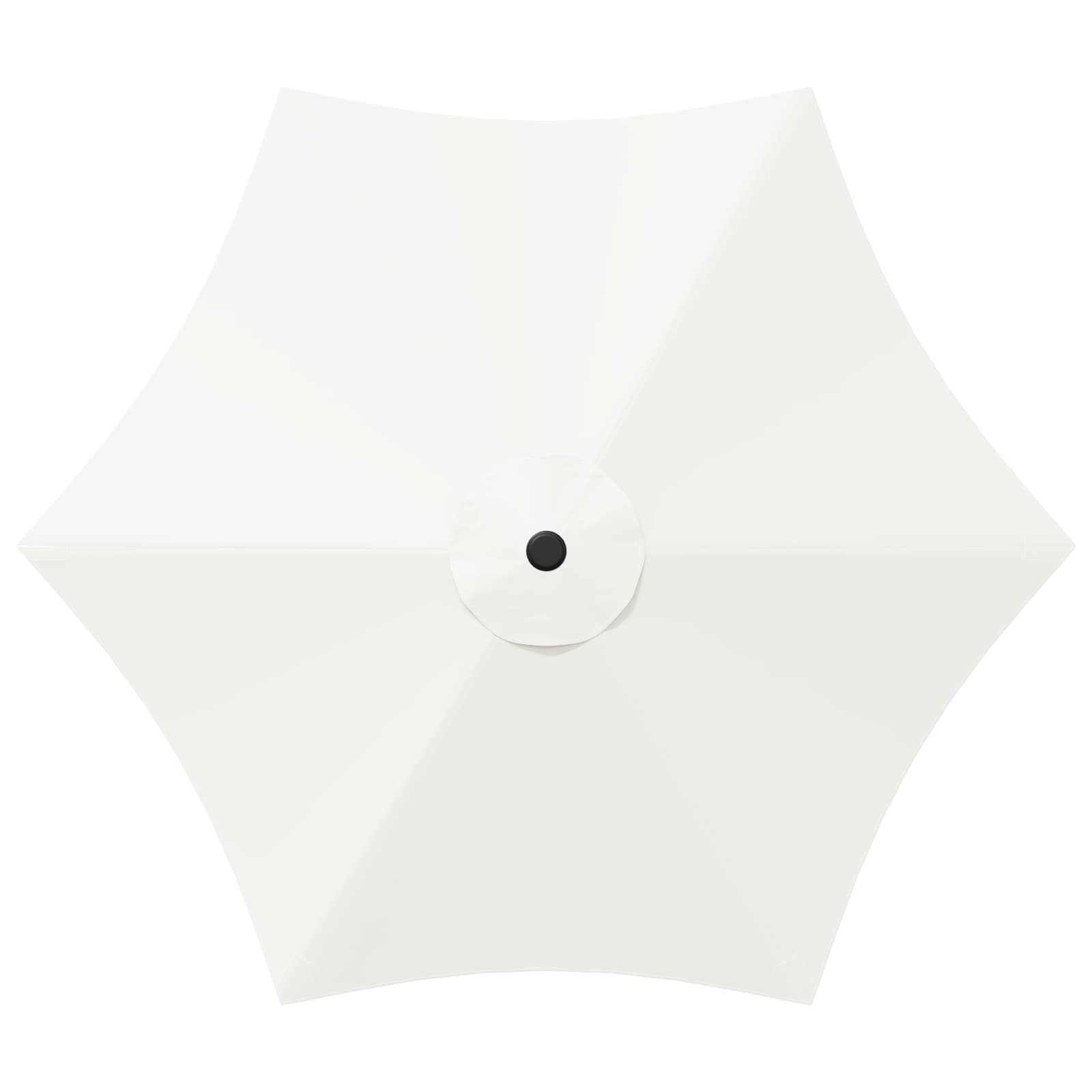 Garten-Sonnenschirm 270 x 270 cm Polyester Rechtwinklig Creme