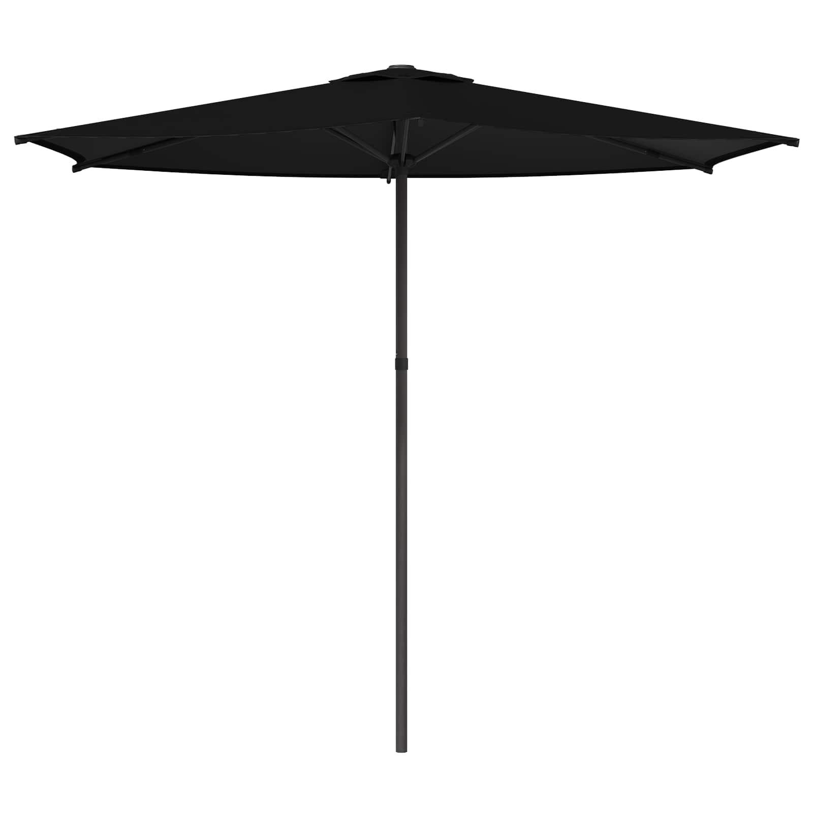 Garten-Sonnenschirm 270 x 270 cm Polyester Rechtwinklig Schwarz