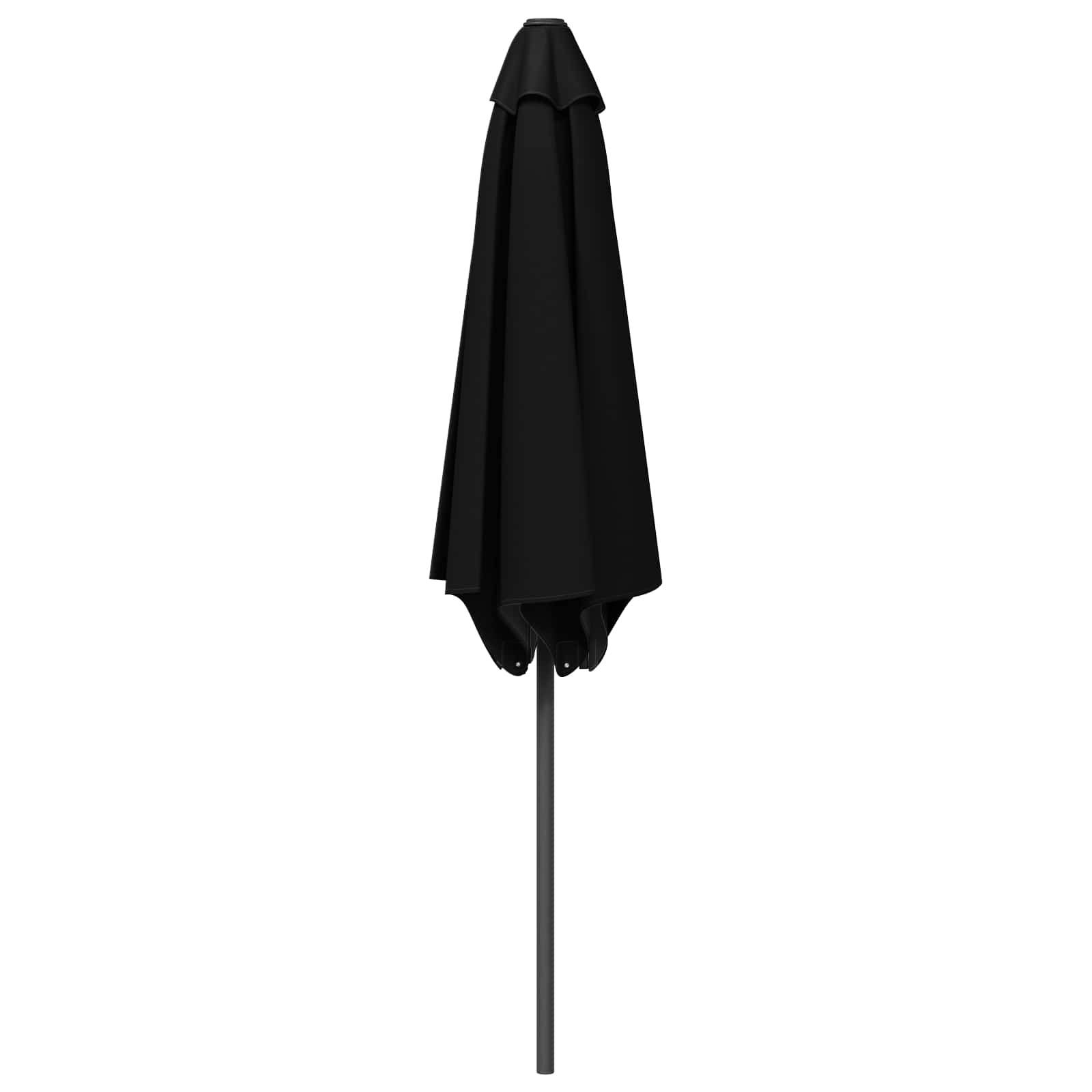 Garten-Sonnenschirm 270 x 270 cm Polyester Rechtwinklig Schwarz