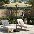 Garten-Sonnenschirm 270 x 270 cm Polyester Rechtwinklig