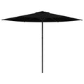 Garten-Sonnenschirm 300 x 300 cm Polyester Rechtwinklig Schwarz
