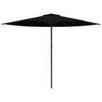 Garten-Sonnenschirm 300 x 300 cm Polyester Rechtwinklig Schwarz