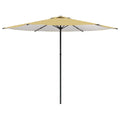 Garten-Sonnenschirm 300 x 300 cm Polyester Rechtwinklig