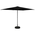 Garten-Sonnenschirm 200 x 300 cm Polyester Rechtwinklig Schwarz