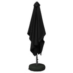 Garten-Sonnenschirm 200 x 300 cm Polyester Rechtwinklig Schwarz