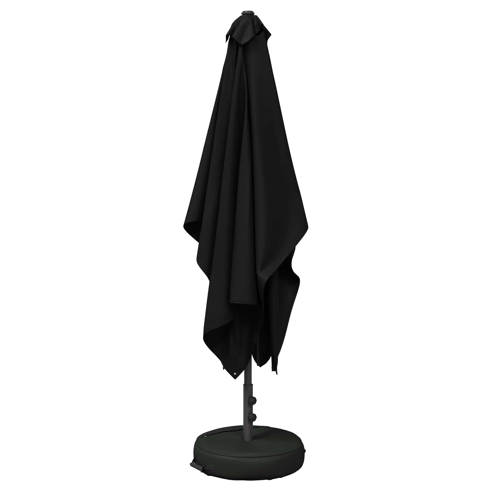 Garten-Sonnenschirm 200 x 300 cm Polyester Rechtwinklig Schwarz