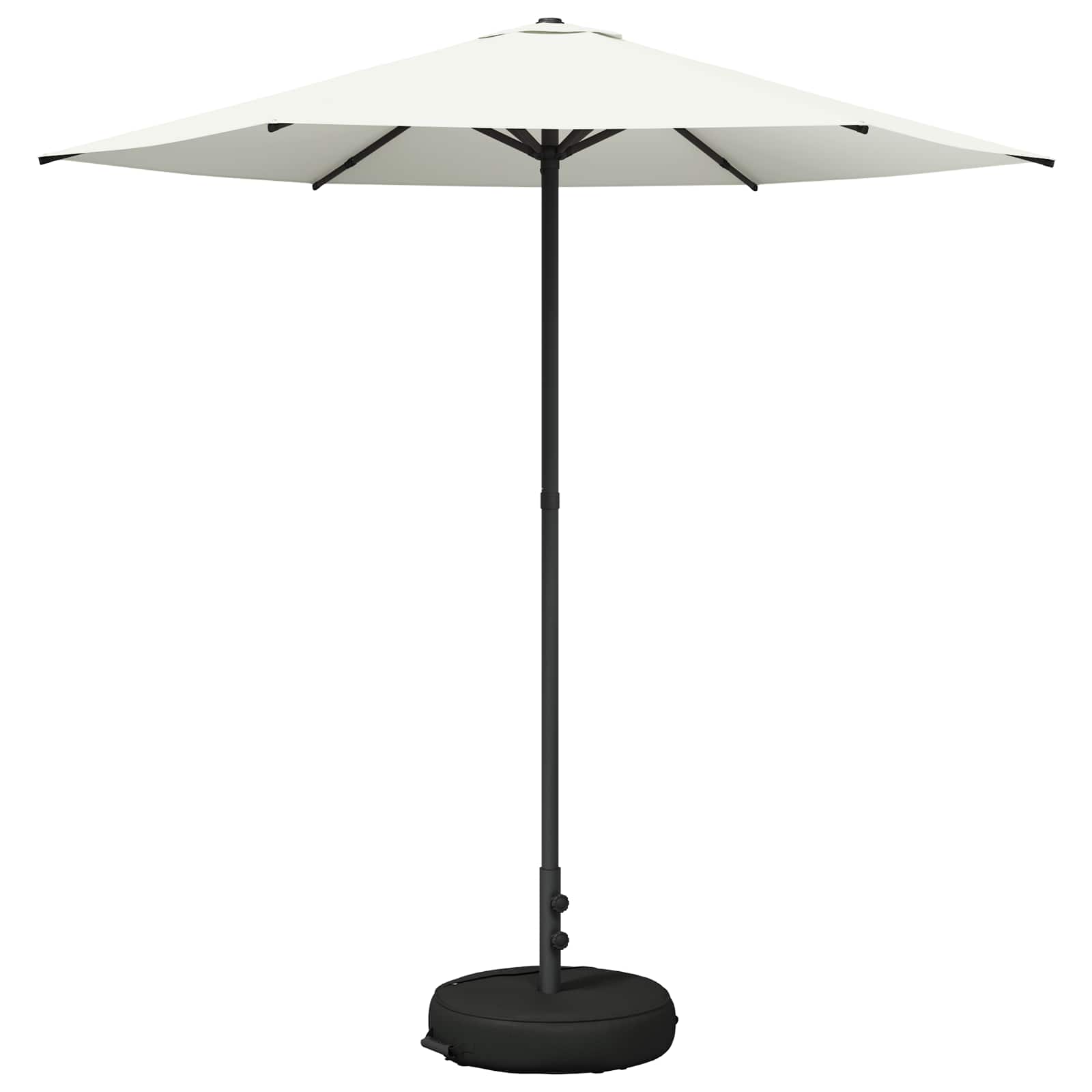 Garten-Sonnenschirm 230 x 230 cm Polyester Rechtwinklig Creme