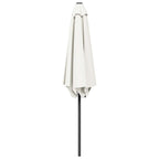 Garten-Sonnenschirm 230 x 230 cm Polyester Rechtwinklig Creme