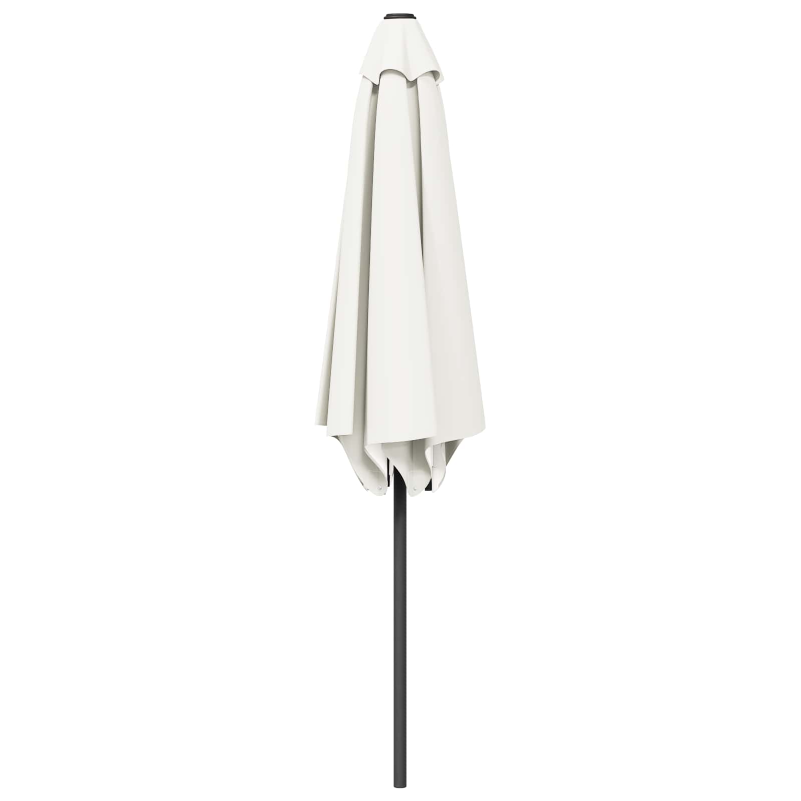 Garten-Sonnenschirm 230 x 230 cm Polyester Rechtwinklig Creme